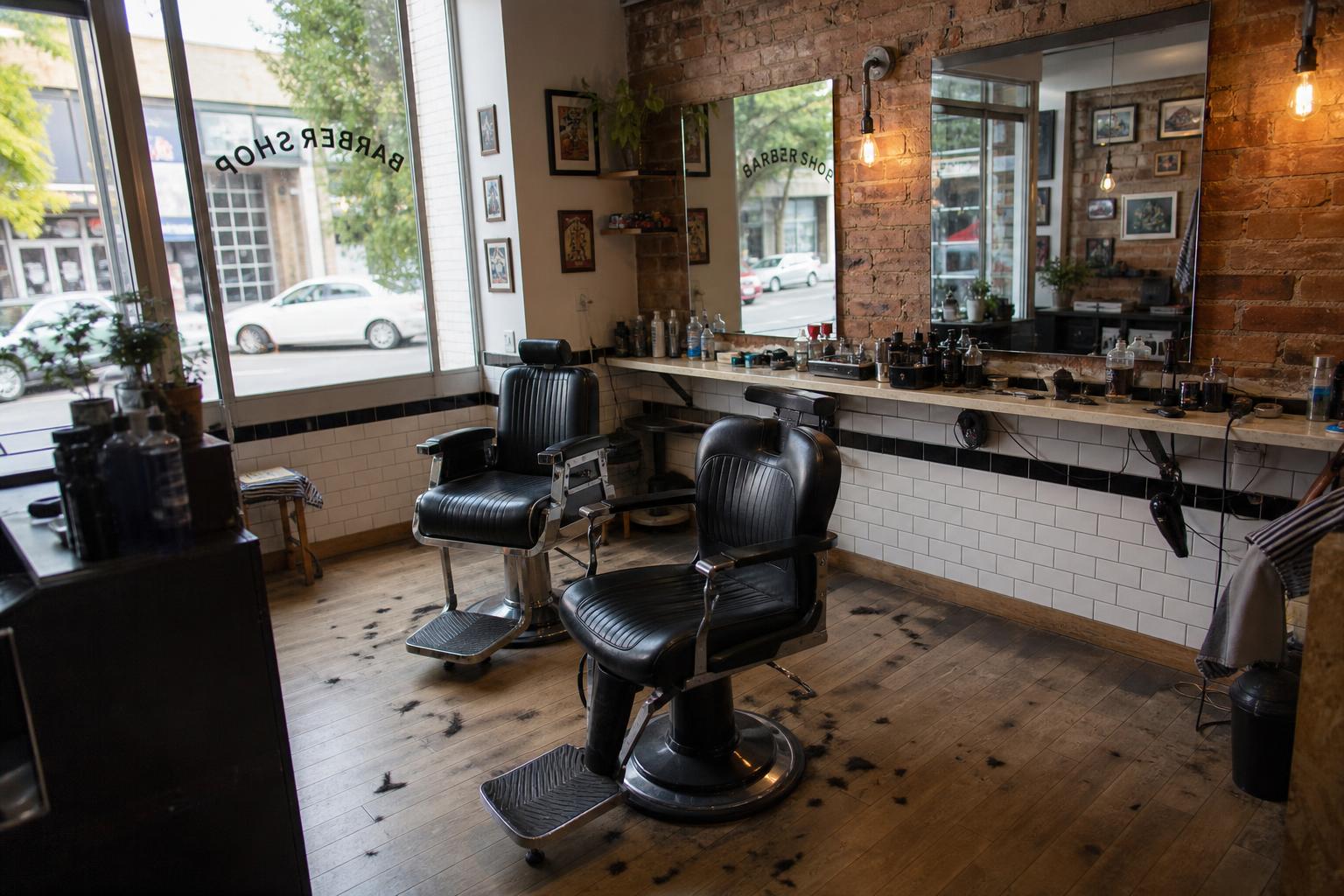 Northline barbershop interior